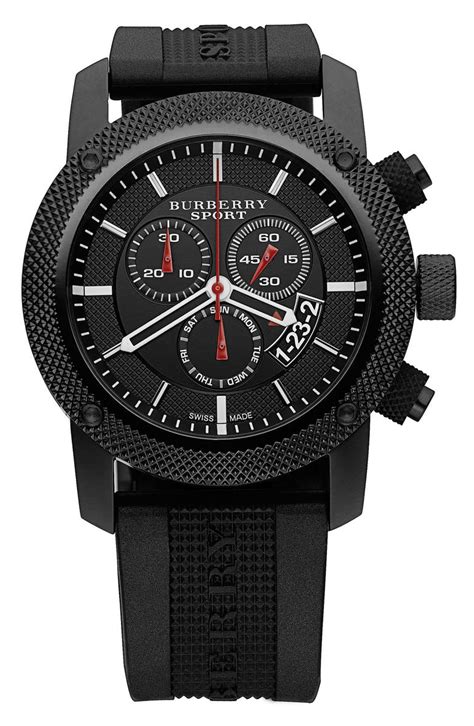 burberry sport chronograph watch red strap|where to buy Burberry watches.